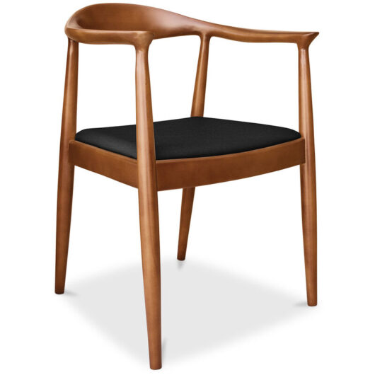 Wooden Dining Chair - Scandinavian Design - Nalan Black