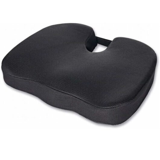 Ymyny - Ergonomic Seat Cushion, Memory Foam Back and Tailbone Relief, Orthopedic Memory Foam Cushion for Office Chair, Car, Wheelchair