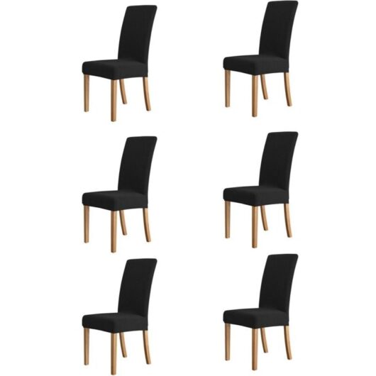 Ymyny - Piece of grey chair covers, elastic chair covers, dining chair covers, chair covers