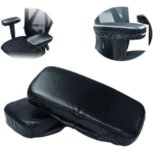 2pc Armrest Chair Cushions Elbow Rest Pad Office Computer Pillow Memory Foam Covers Pillow for Home Office Chair