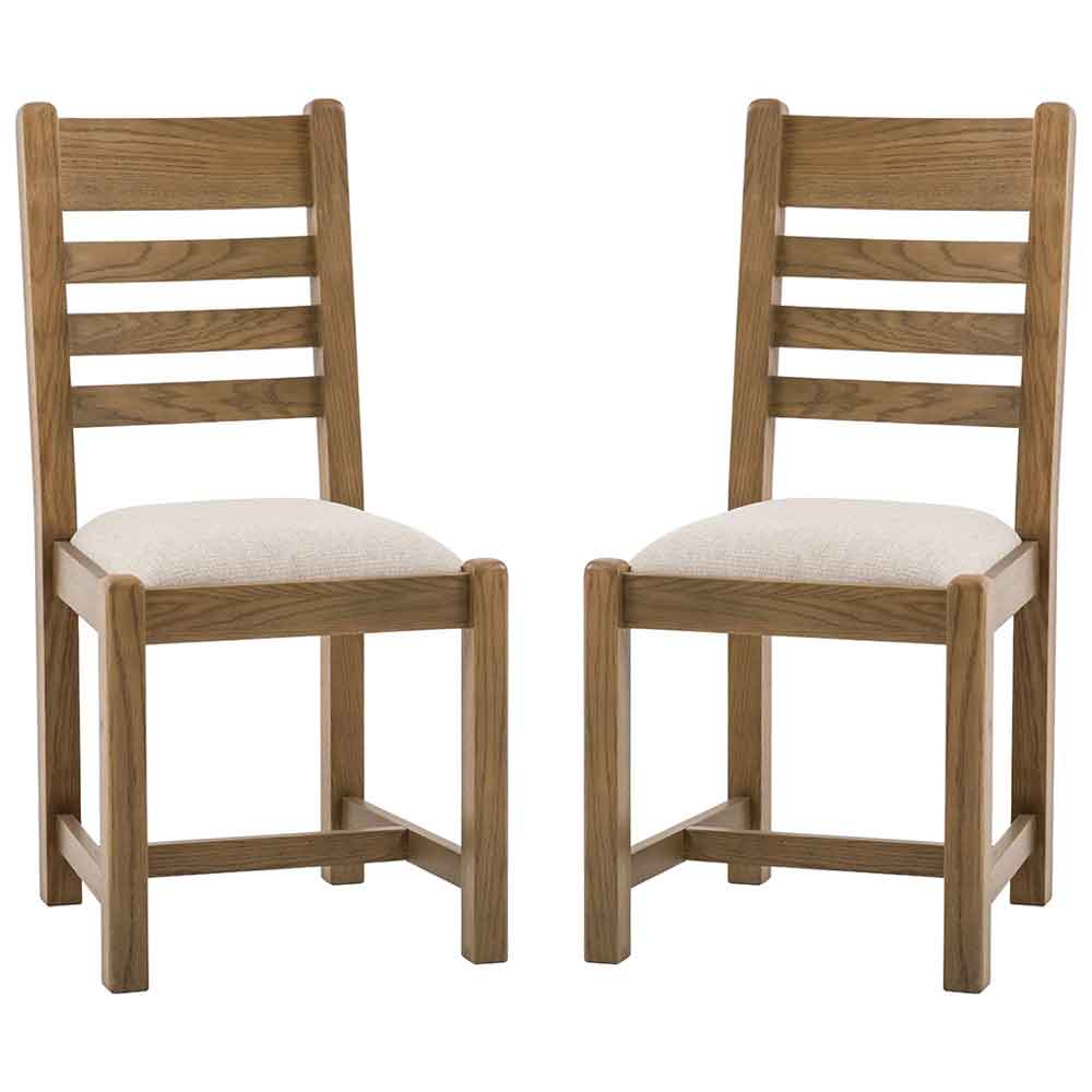 Bethesda Natural Wooden Dining Chairs In Pair