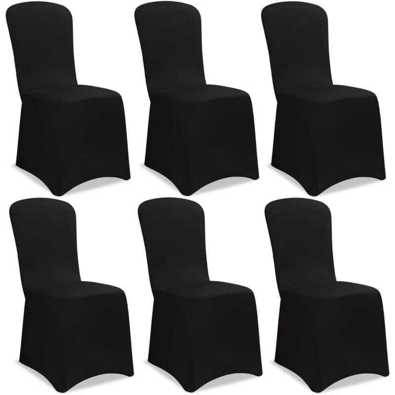 DETEX® Chair Covers Set of 6 Stretch Slipcovers for High-Back Dining Chairs OEKO-TEX® Certified Washable & Reusable Ideal for Christmas, Weddings,