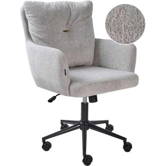 Desk Chair ALPINE Boucle Grey