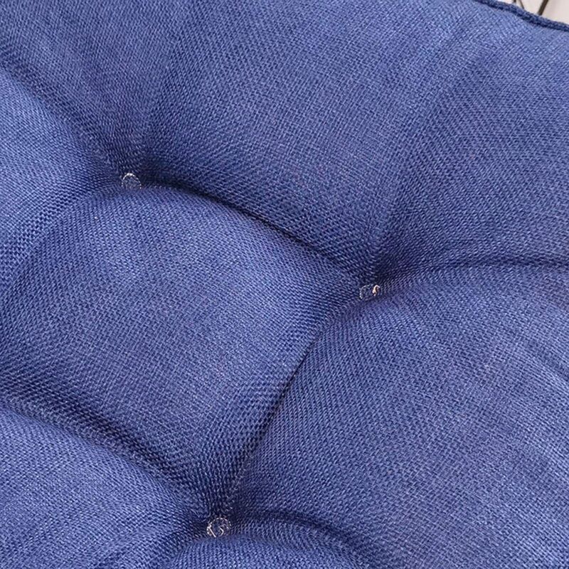 Garden Chair Cushion, 10cm Thick, Soft Cotton, 40 x 40 cm, for Office, Dining Room, Home (40 x 40 x 10 cm, Blue) npterbl