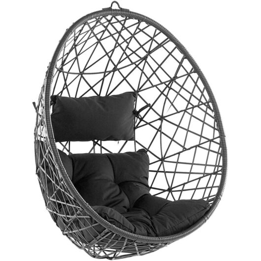 Hanging Chair ALATRI PE Rattan Black
