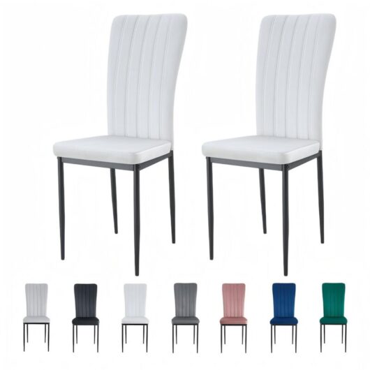Mcc Direct - Velvet Padded Seat Dining Chairs with Metal Legs new elle beige 2