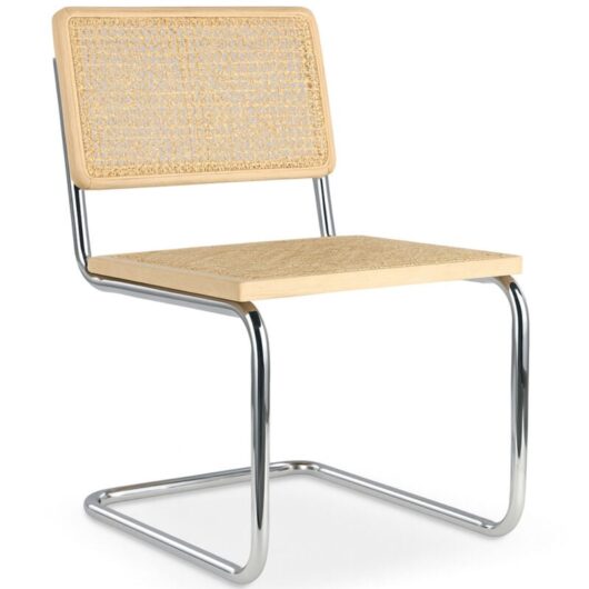 Privatefloor - Dining Chair - Vintage Design - Wood and Rattan - New Edition - Bruna Natural