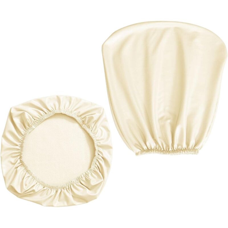 Pu Office Chair Cover Removable Stretch Armchair Slipcover Swivel Chair Protector Waterproof Oilproof for Banquet Home, Beige