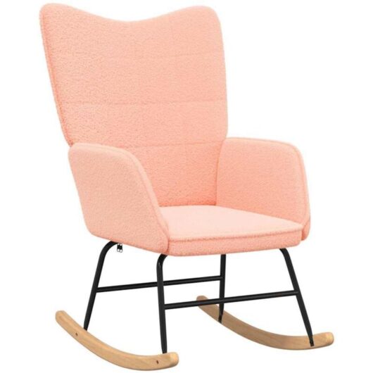 Relaxing Chair Pink 61 x 78 x 98 cm Fabric Vidaxl