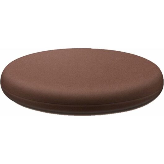Round Chair Pad 40 Cm, Removable Indoor Chair Cushion, Washable Dining Chair Cushion, 4cm Thick Memory Foam Chair Cushion Brown
