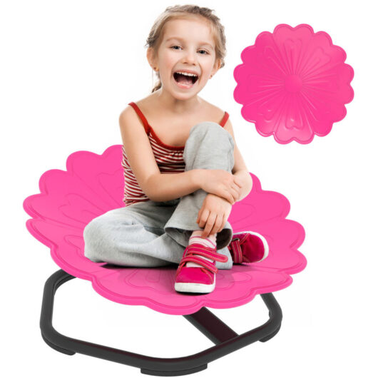 Sensory Spinning Chair, Kids Swivel Chair, Pink - Aiyaplay