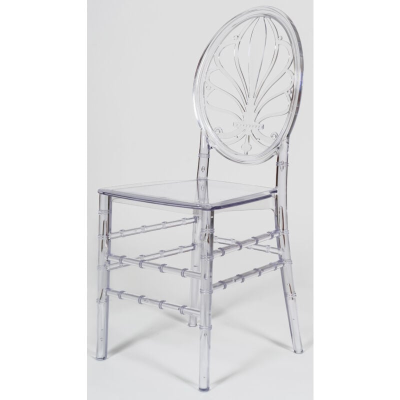 Transparent Polycarbonate Chairs Stackable Kitchen Chair 39x40x91 cm Stackable Chairs Plastic Dining Room and Bedroom