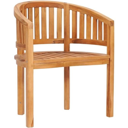 Vidaxl - Banana Chair Solid Teak Wood