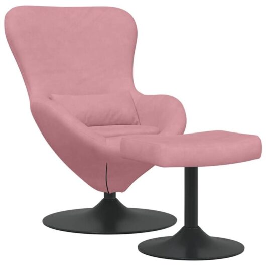 Vidaxl - Egg Chair 2 pcs Pink 63 x 73 x 90 cm Velvet