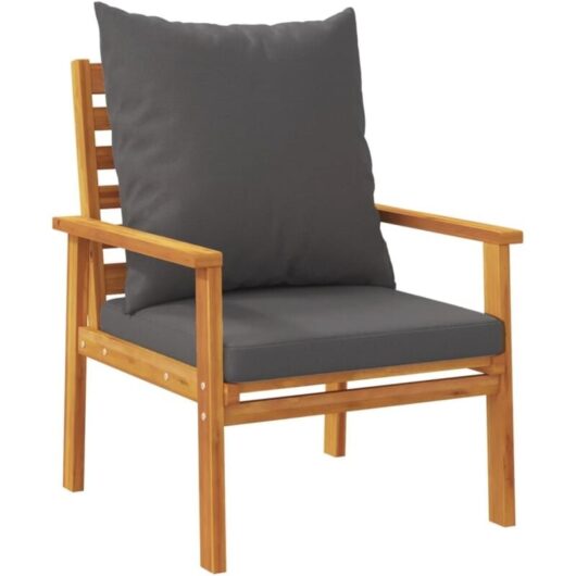 Vidaxl - Garden Sofa Chair 2pcs with Cushion Solid Wood Acacia