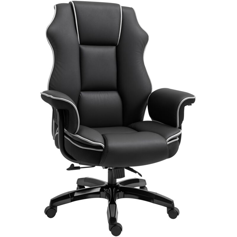 Vinsetto - High Back Office Chair with Height Adjustable, Reclining Black