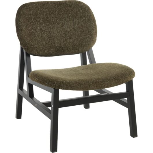 Wahson Office Chairs - Accent Chair in Chenille Fabric Seat Padded Occasional Leisure Chair in Wood Frame for Bedroom Living Room Cafe, Green, Wahson