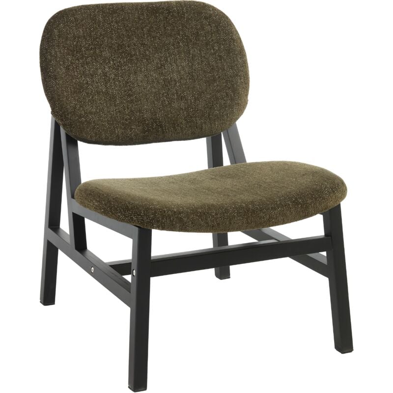 Wahson Office Chairs - Accent Chair in Chenille Fabric Seat Padded Occasional Leisure Chair in Wood Frame for Bedroom Living Room Cafe, Green, Wahson