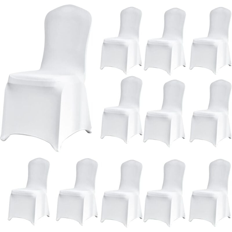 12-Piece Stretch Chair Covers, Universal, Removable, Washable, Durable for Dining Room, Home, Hotel, Restaurant, Office, Party, Banquet, Kitchen,