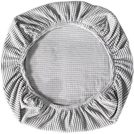 2 Pieces Elastic Spandex Chair Covers Washable Slipcovers for Office Chairs Dining Room Bar Wedding Party Decoration (Silver)