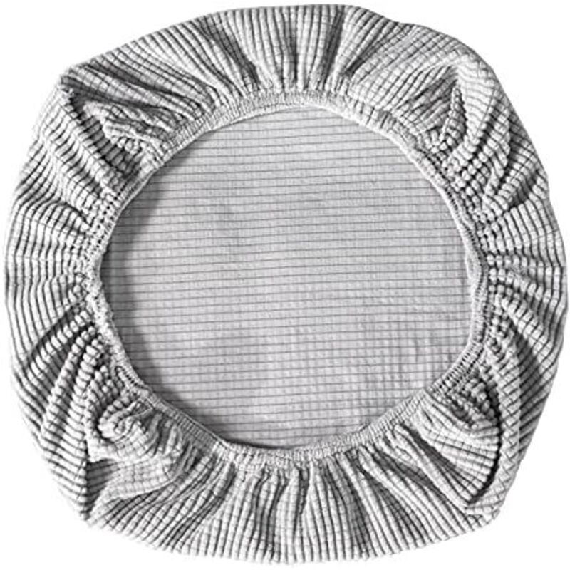 2 Pieces Elastic Spandex Chair Covers Washable Slipcovers for Office Chairs Dining Room Bar Wedding Party Decoration (Silver)