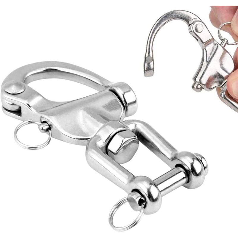 2pcs 304 Stainless Steel Ceiling Hooks 900kg Capacity Hanging Kit for Hanging Chair, Hanging Lamp, Hammock, Punching Bag, Sling Trainer