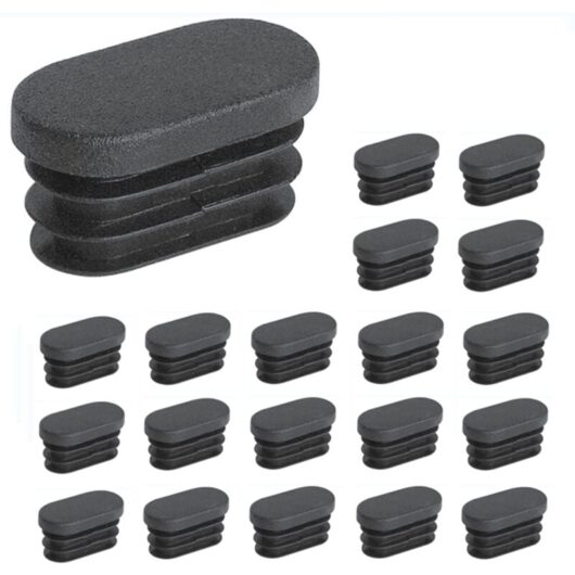 50pcs 30x60mm Plastic End Caps,for Tube Furniture Legs Oval End Caps,for Plastic Chair Legs Plug,for Oval Pipe