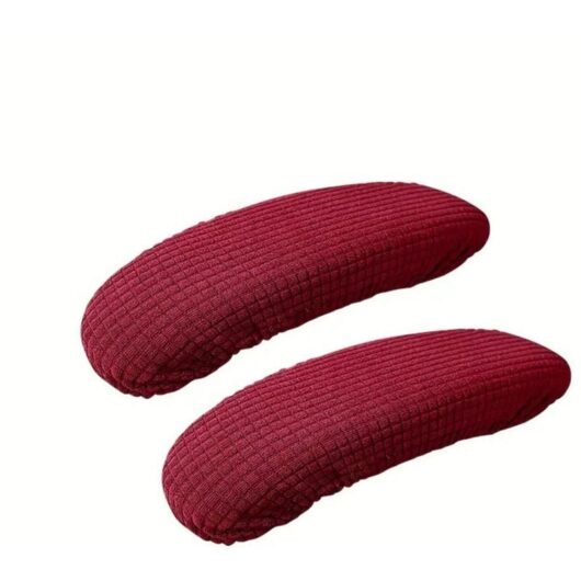 CCYKXA Office Chair Armrest Cover, Elastic Protective Cushion, Arm Protector for Gaming and Office Chairs, Red