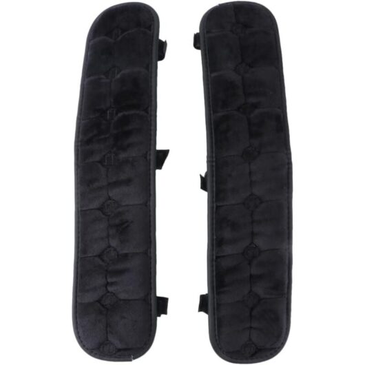 CCYKXA Pair of Memory Foam Armrest Covers for Office Chair, Desk Elbow Rest Combination Plate, Black, Pack of 2