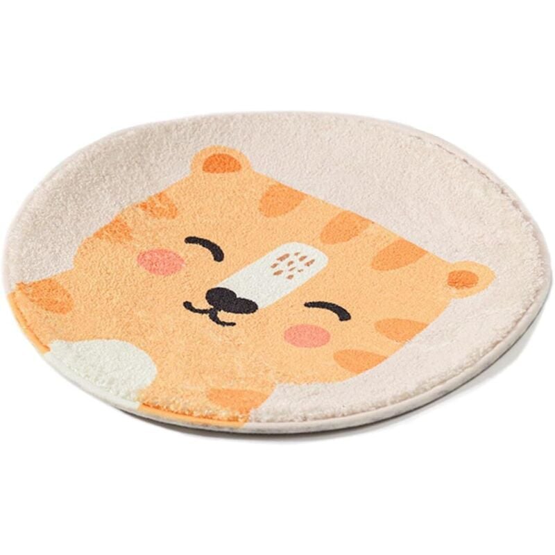 CCYKXA Pc Indoor Chair Cushion, Round Seat Cushion for Children, Soft and Comfortable, Cartoon Tiger Pattern, Padded for Children's Room, Home and