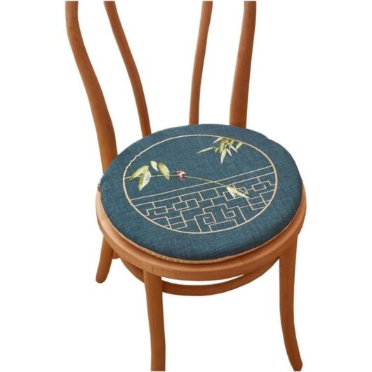 CCYKXA Round Chair Cushion 35cm/40cm/45cm Washable Kitchen Chair Cushion Removable Cover Dining Chair Cushion (3, 16inch/40cm)