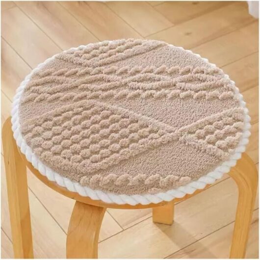 CCYKXA Round Sponge Chair Cushion, Plush Seat Cushion, Thick Non-Slip Chair Cushion/Stool Cushion 40 40CM