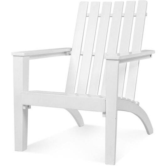 Costway - Outdoor Wooden Armchair Backyard Lounge Adirondack Chair Patio Chair