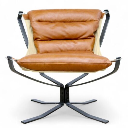 Cuero Butterfly Vintage Tan Leather Chair
