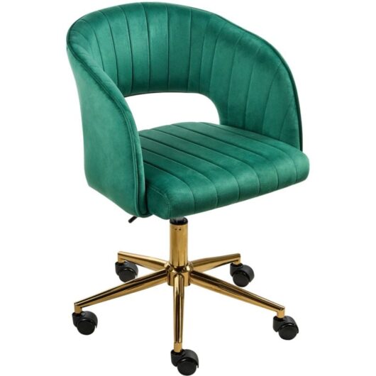 Desk Chair KATONAH Velvet Green