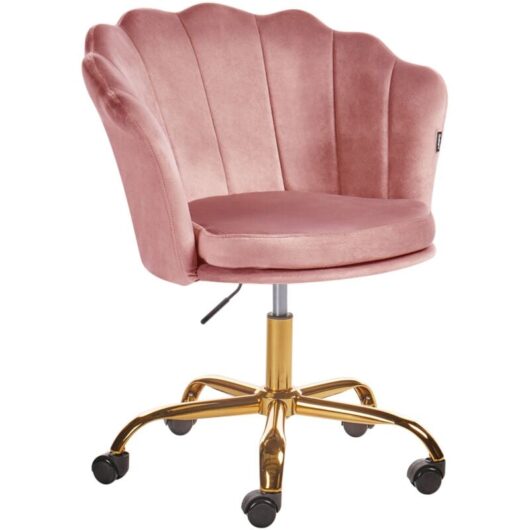 Desk Chair MONTICELLO Velvet Pink