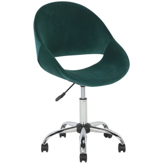 Desk Chair SELMA Velvet Emerald Green