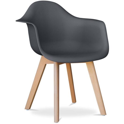 Dining Chair with Armrests - Scandinavian Style - Dominic