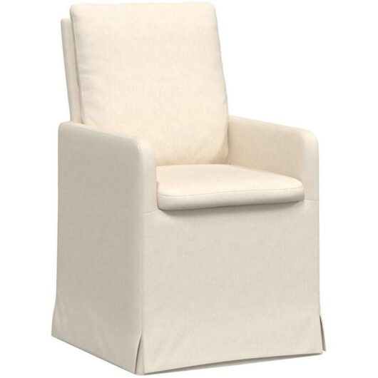 Dining Chairs 2 pcs Beige 57 x 67 x 98 cm Linen vidaXL