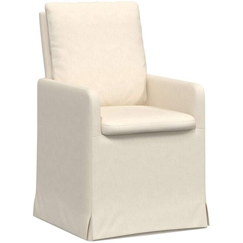 Dining Chairs 2 pcs Beige 57 x 67 x 98 cm Linen vidaXL