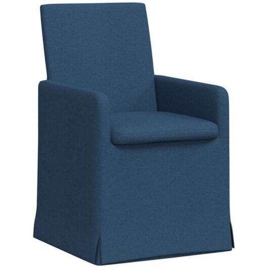 Dining Chairs 2 pcs Blue 57 x 67 x 95 cm Fabric vidaXL