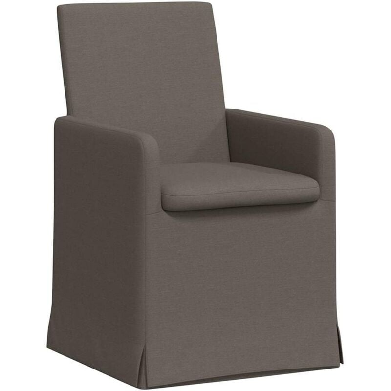 Dining Chairs 2 pcs Light grey 57 x 67 x 95 cm Linen vidaXL