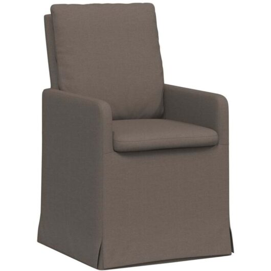 Dining Chairs 2 pcs Light grey 57 x 67 x 98 cm Linen vidaXL
