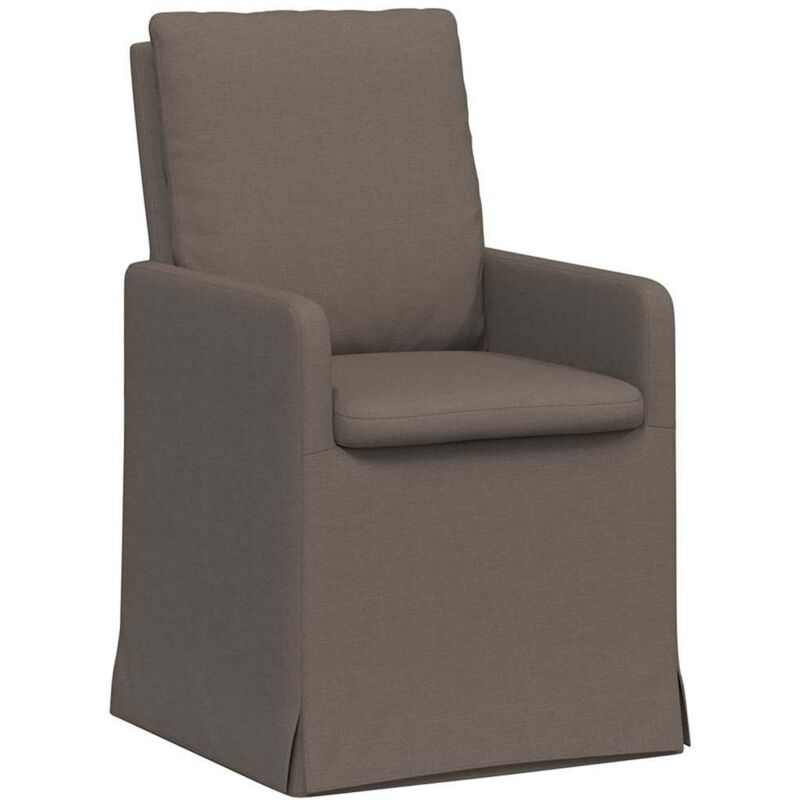 Dining Chairs 2 pcs Light grey 57 x 67 x 98 cm Linen vidaXL
