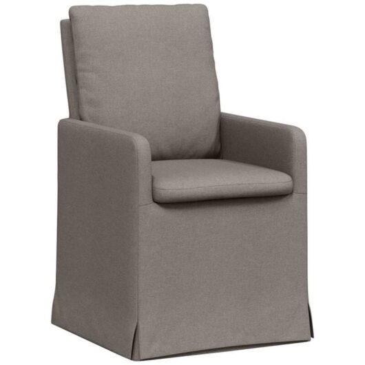 Dining Chairs 2 pcs Taupe 57 x 67 x 98 cm Fabric vidaXL