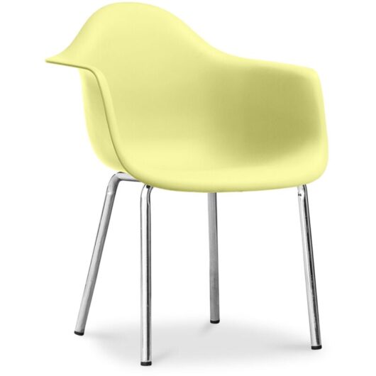 Dining chair Daxi Scandi Style Premium Design Pastel yellow