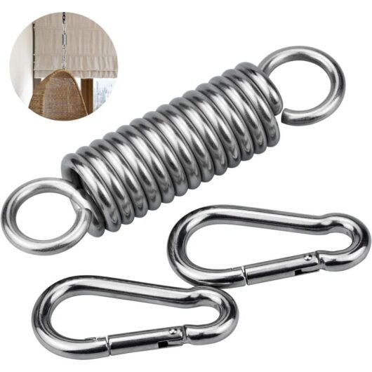 Hanging Chair, Swing Spring with 2 Carabiners, Steel Spring for Hanging Chair, Hanging Chair, Hanging Chair, Hanging Chair, Hanging Chair, Yoga,