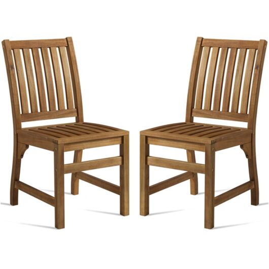 Helena Natural Wooden Dining Chairs In Pair