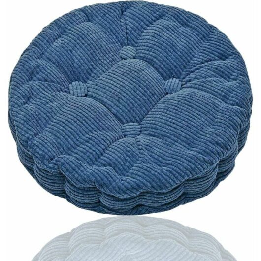 Hoopzi - Round pillow cushion, hanging chair cushion, soft seat cushion, comfortable seat, yoga meditation home, kitchen, dining room, office 4545cm