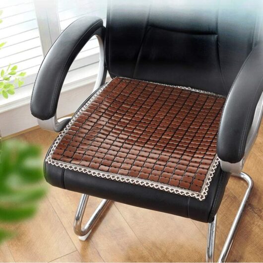 Natural bamboo mahjong seat cover, one to three purposes, can be used as a cushion pad, seat cushion, cool seat cushion for car office computer chairs
